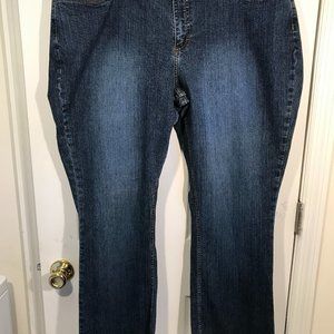 RIDER JEANS LOW RISE BOOT CUT STRETCH SZ 22 WP 44 X 30 12'' RISE 52'' HIPS